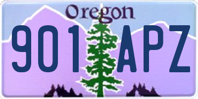 OR license plate 901APZ