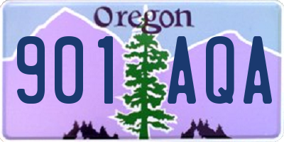 OR license plate 901AQA