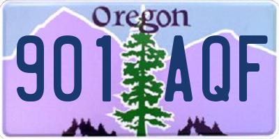 OR license plate 901AQF
