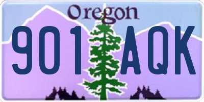 OR license plate 901AQK