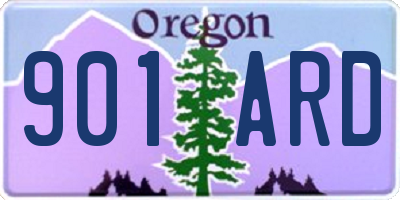OR license plate 901ARD