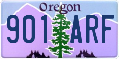 OR license plate 901ARF