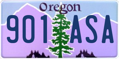 OR license plate 901ASA