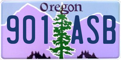 OR license plate 901ASB