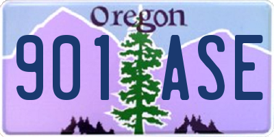 OR license plate 901ASE