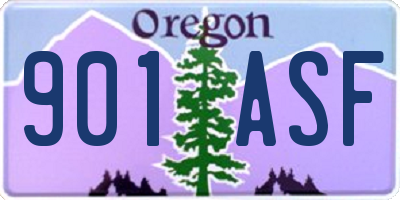 OR license plate 901ASF