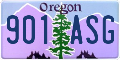 OR license plate 901ASG