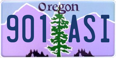 OR license plate 901ASI