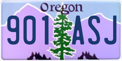 OR license plate 901ASJ