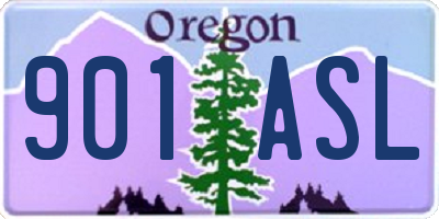 OR license plate 901ASL