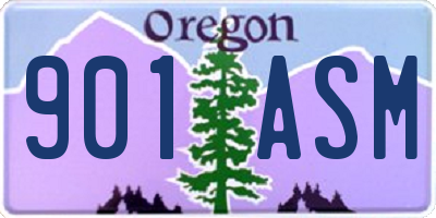 OR license plate 901ASM