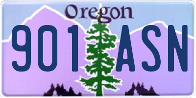 OR license plate 901ASN