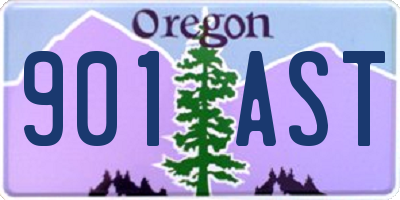 OR license plate 901AST