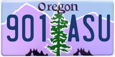 OR license plate 901ASU