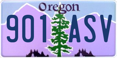OR license plate 901ASV