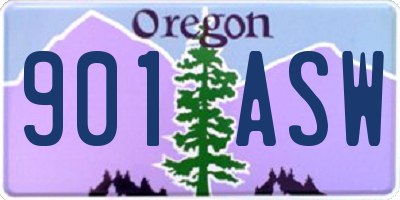 OR license plate 901ASW