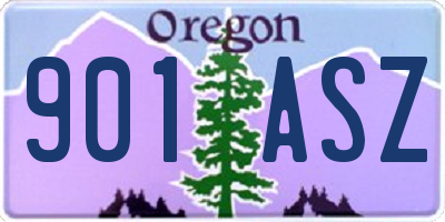 OR license plate 901ASZ
