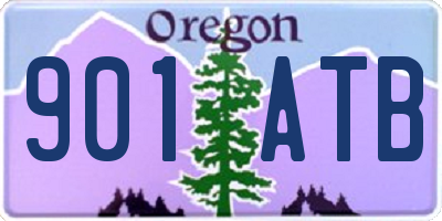OR license plate 901ATB