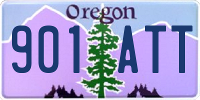 OR license plate 901ATT