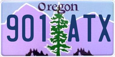 OR license plate 901ATX