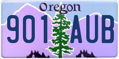 OR license plate 901AUB