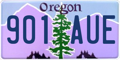 OR license plate 901AUE