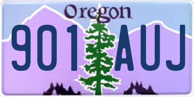 OR license plate 901AUJ