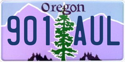 OR license plate 901AUL
