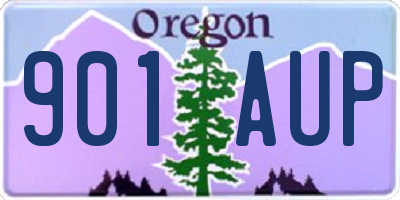 OR license plate 901AUP