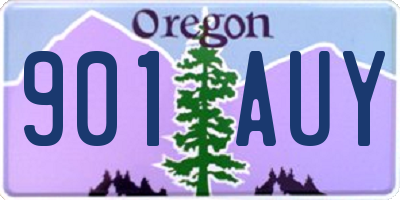 OR license plate 901AUY
