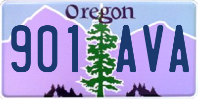 OR license plate 901AVA