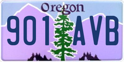 OR license plate 901AVB