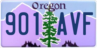 OR license plate 901AVF
