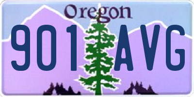 OR license plate 901AVG
