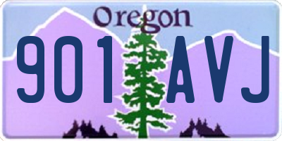 OR license plate 901AVJ