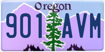 OR license plate 901AVM