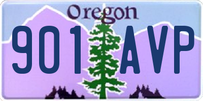 OR license plate 901AVP