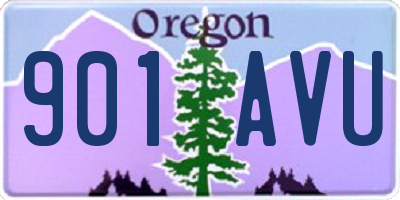 OR license plate 901AVU