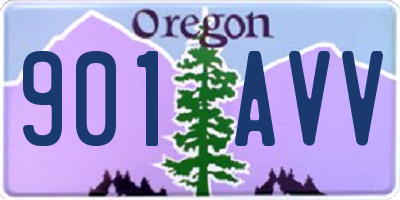 OR license plate 901AVV