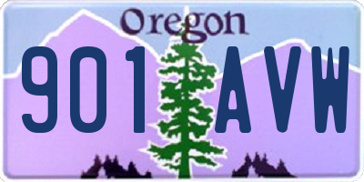 OR license plate 901AVW