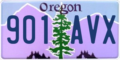 OR license plate 901AVX