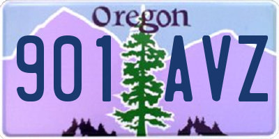 OR license plate 901AVZ