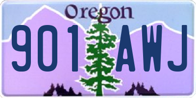 OR license plate 901AWJ