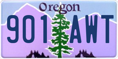 OR license plate 901AWT