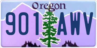 OR license plate 901AWV