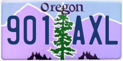 OR license plate 901AXL
