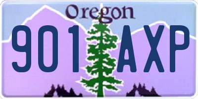OR license plate 901AXP