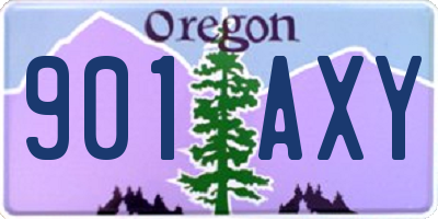 OR license plate 901AXY