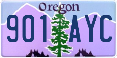 OR license plate 901AYC