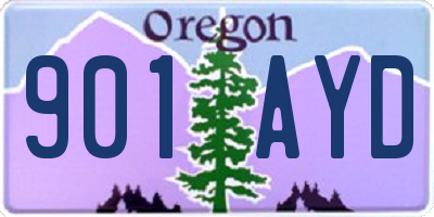 OR license plate 901AYD